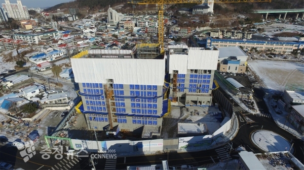 구 청사 부지 행복주택 건립사업 공사현장