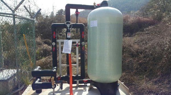 마을상수도 정수장치 모습