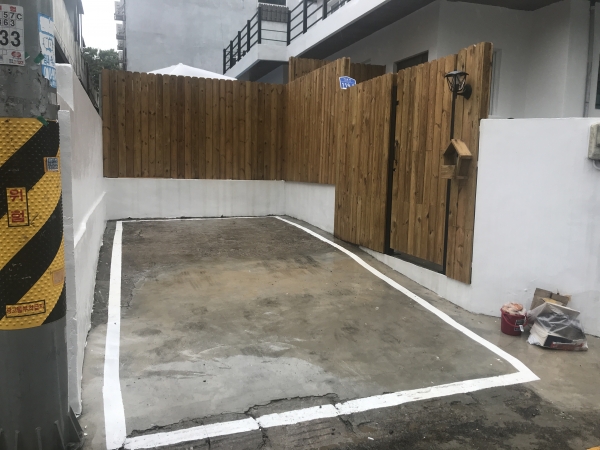 설치 완료된 내집 주차장 모습