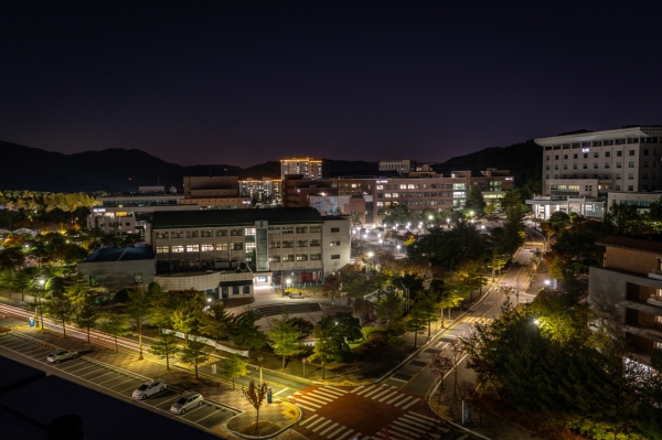 ‘2020 한밭대학교 홍보 사진 공모전’ 최우수작(컴퓨터공학과 김범수 학생의 ‘우리의 밤은 누구보다 길다')