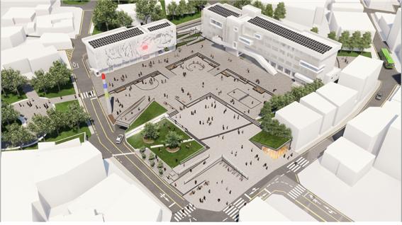 도심광장 및 거점주차장 조감도(안) 사진