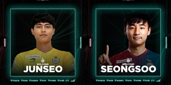 (좌) GK이준서, (우)MF김성수