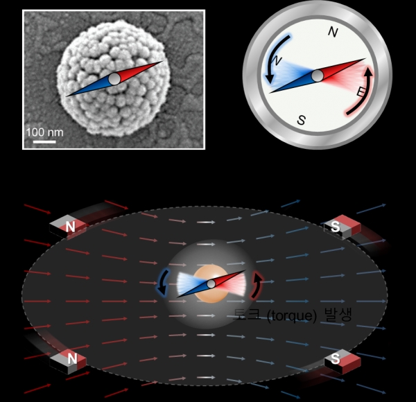 나노나침반과 토크 힘 발생 장치