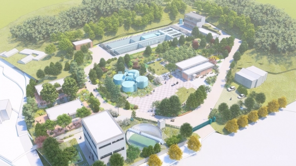 대덕정수장 리모델링 예상 조감도.