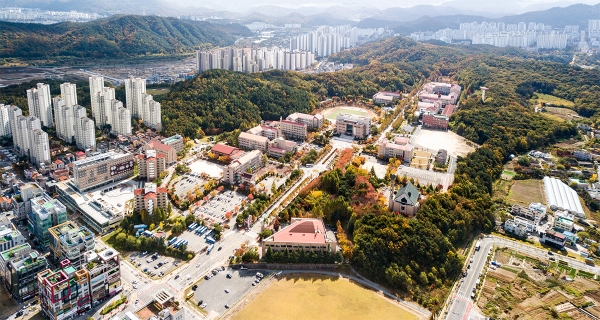 목원대 가을 전경