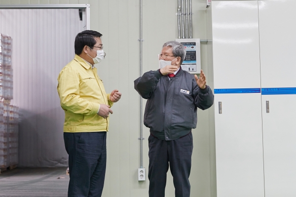 기업방문 장암칼스(주)를 방문한 오세현 시장