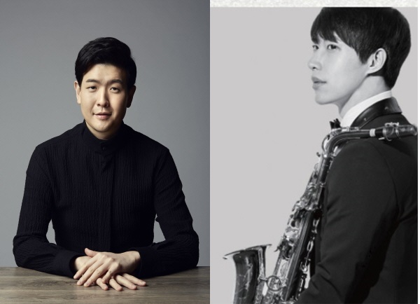 (좌로부터 )피아니스트 한상일, 색소포니스트 브랜든 최