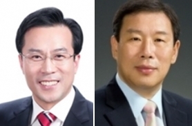 왼쪽부터 김문영 전 청와대 행정관, 최민호 전 행정중심복합도시건설청장