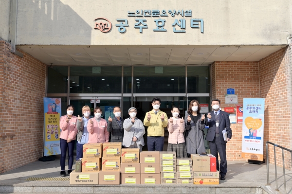 김정섭 공주시장 설 맞이 위문 방문 -이인면 공주효센터