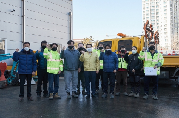 오세현 아산시장 현업부서 방문