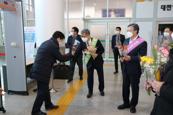 대전시와 함께하는 꽃 소비 촉진행사 진행 모습