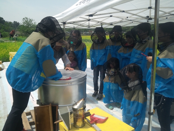 양봉체험 주민교육 현장사진