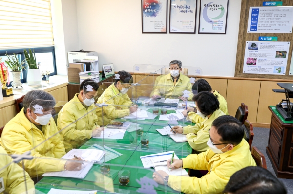 지난 16일부터  류재승 부시장 주재로 2020년 하반기 지시사항 추진상황 점검 위한 보고회 개최모습