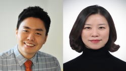 원은석 목원대 교수(왼쪽), 윤서영 백석대 교수.