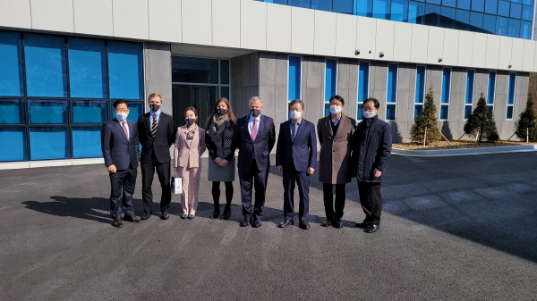 주한 영국대사, 수소전주기센터 방문 단체사진 모습