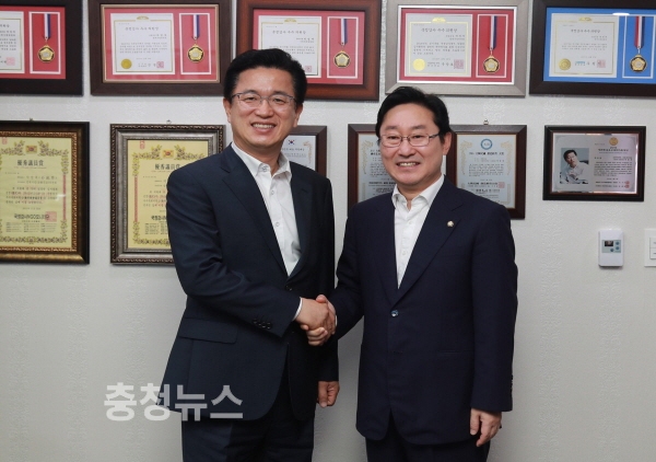 허태정 대전시장, 박범계 의원