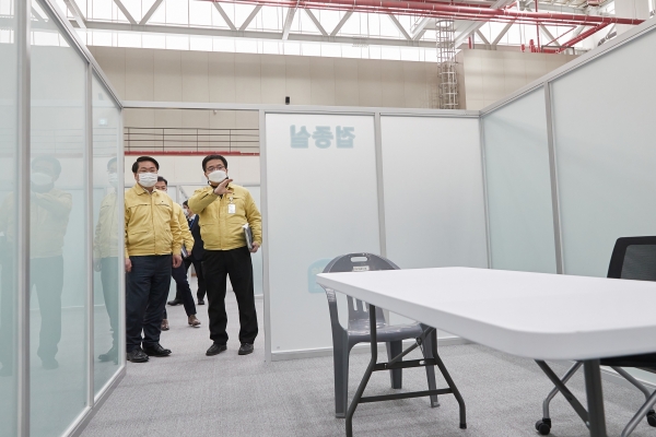 오세현아산시장 백신예방접종센터 현장 점검