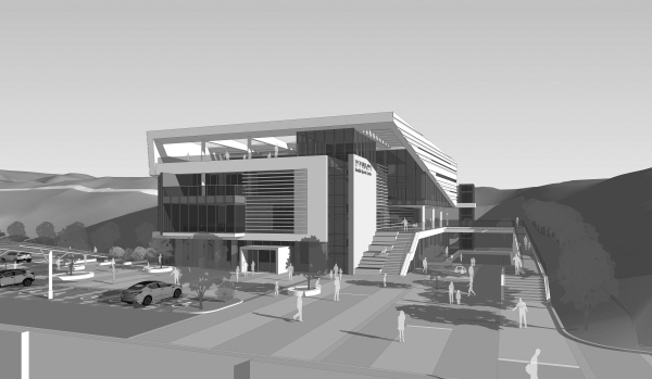 유성구 반다비 체육센터 설계공모 당선작 조감도