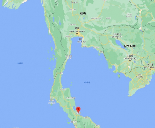 송클라 가스복합발전소가 건설될 장소