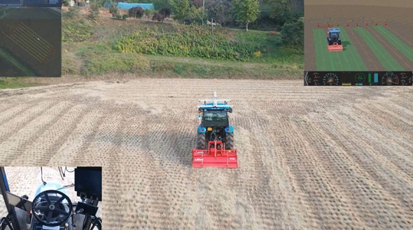 가상시험결과를 활용한 실차시험 및 몰입형 관제 시스템 모습.