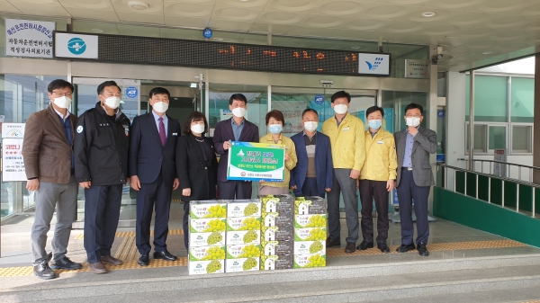 의용소방대연합회 보건소 챌린지 장면