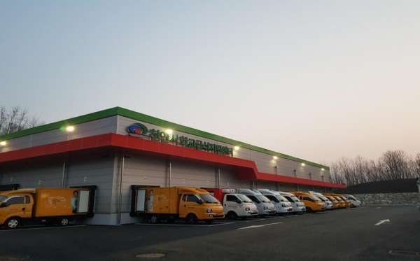 천안시학교급식지원센터 새벽배송 현장