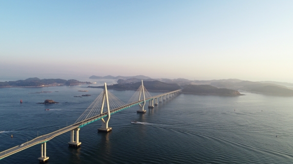 원산안면대교 항공사진