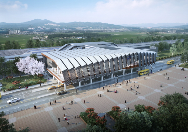 동해남부선 신축 태화강역사 영업 개시- 조감도