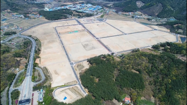 웅천일반산업단지 항공사진