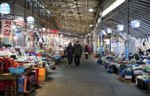 태안서부시장 모습.