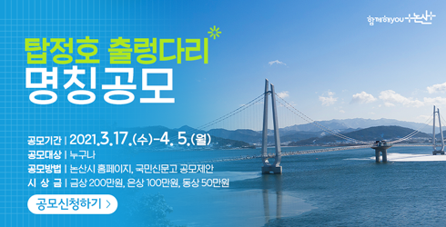 탑정호 출렁다리 명칭공모 이미지