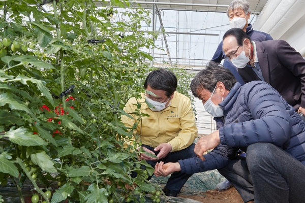 오세현 시장 친환경 농산물 생산농가 방문