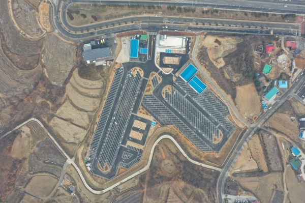 아산시복합공영차고지 전경