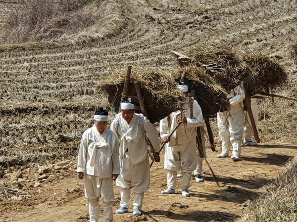 전통농업 생산재현 행사 모습