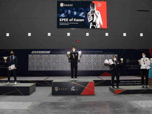 에뻬 카잔 월드컵 개인전 금메달(사진출처 국제펜싱연맹)