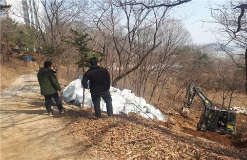 2021년 임도·산사태 재해복구사업 실시 중