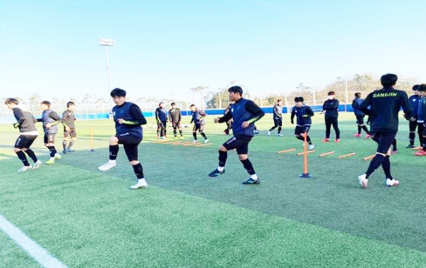 당진시민축구단 훈련 사진