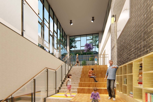 지곡면행정복지지센터(북스텝 조감도)