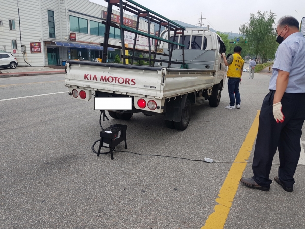 2020년 운행차 배출가스 점검 모습
