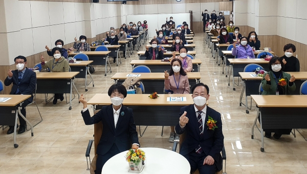 대전평생교육진흥원 성인문해교육 행복교실 입학식 모습