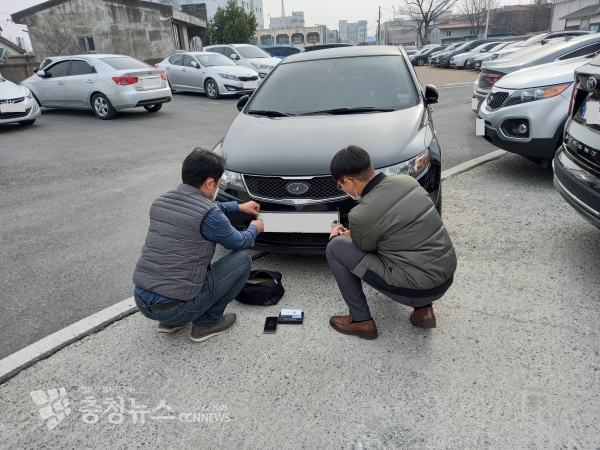 번호판 영치 현장