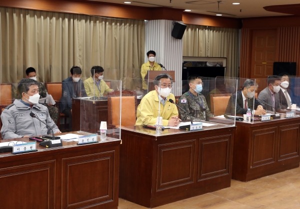 1일 정용래 유성구청장 주재로 구청 대회의실에서 통합방위협의회 정기회의를 진행했다.