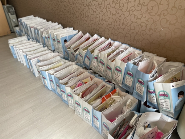 자가격리자 전달 물품 사진