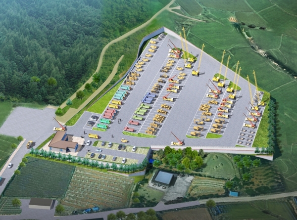 ‘태안군 건설기계 공영주기장 조성공사’ 조감도.