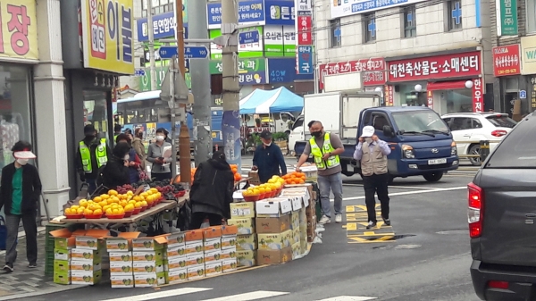 도로변 적치물 집중단속 사진