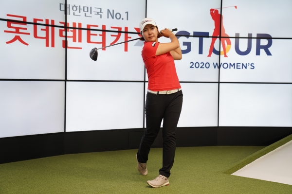 ‘2021시즌 롯데렌터카 GTOUR 여자대회 2차 결선’의 주요 참가 선수인 지난 1차 대회 우승자 박단유 프로