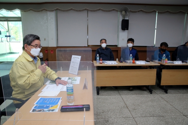 서천군, 판교 시간이 멈춘 마을 기획설계 및 정밀안전진단 용역 중간보고회 개최 모습