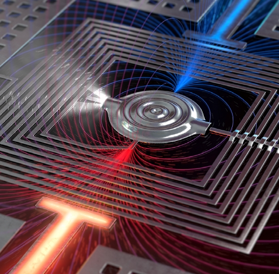 ▲ 초전도 나노전기역학 소자 개념도