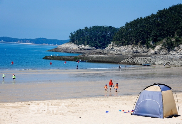 원산도 오봉산해변