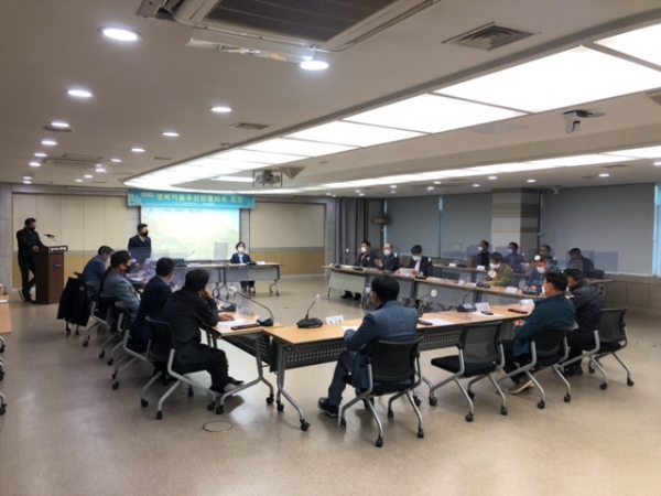 아산시행복키움추진단협의회, 4월 정기회의 모습